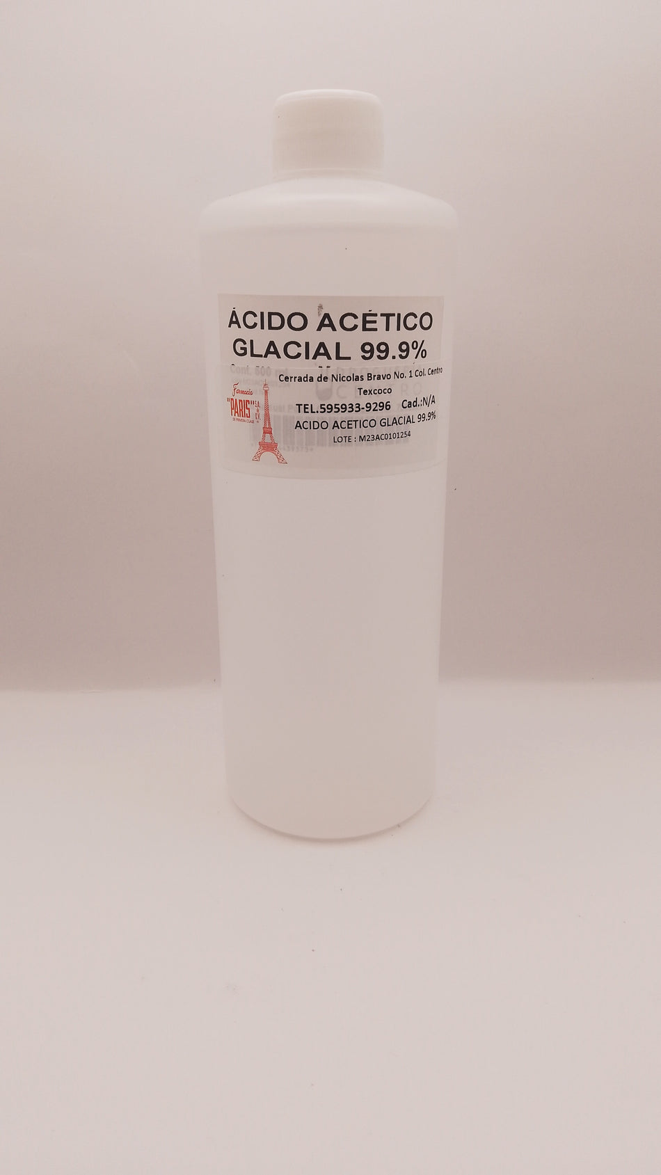 ACIDO ACETICLO GLACIAL 99.9% 500 ML