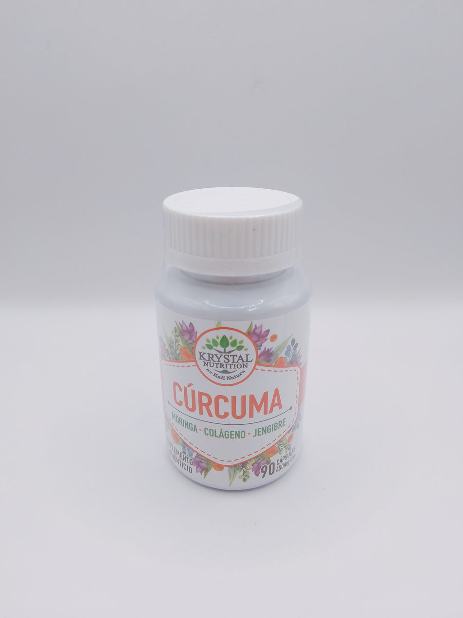 KRYSTAL NUTRICION CÚRCUMA+MORINGA+COL 90CAPS