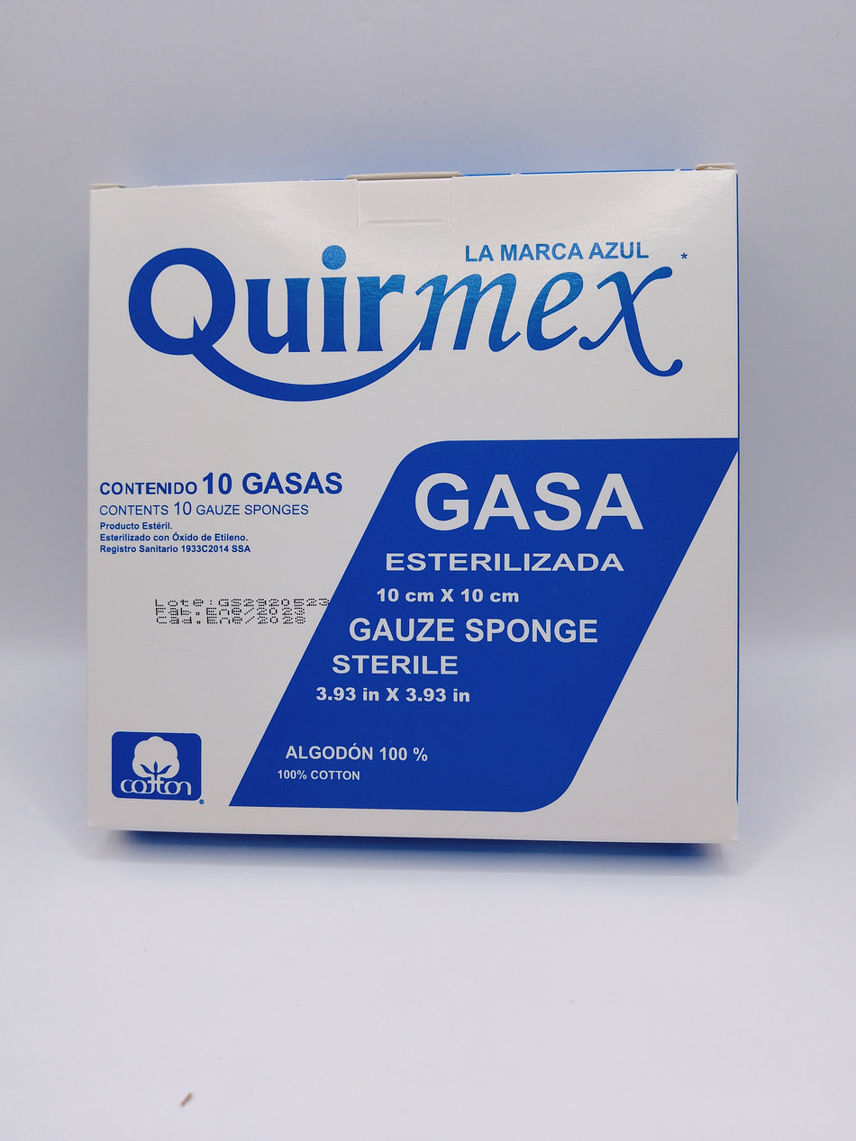 GASA ESTERILIZADA 10cm x 10cm C/10